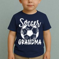 Soccer Grandma Wo Family Matching Team Player Soccer Ball Toddler T-Shirt