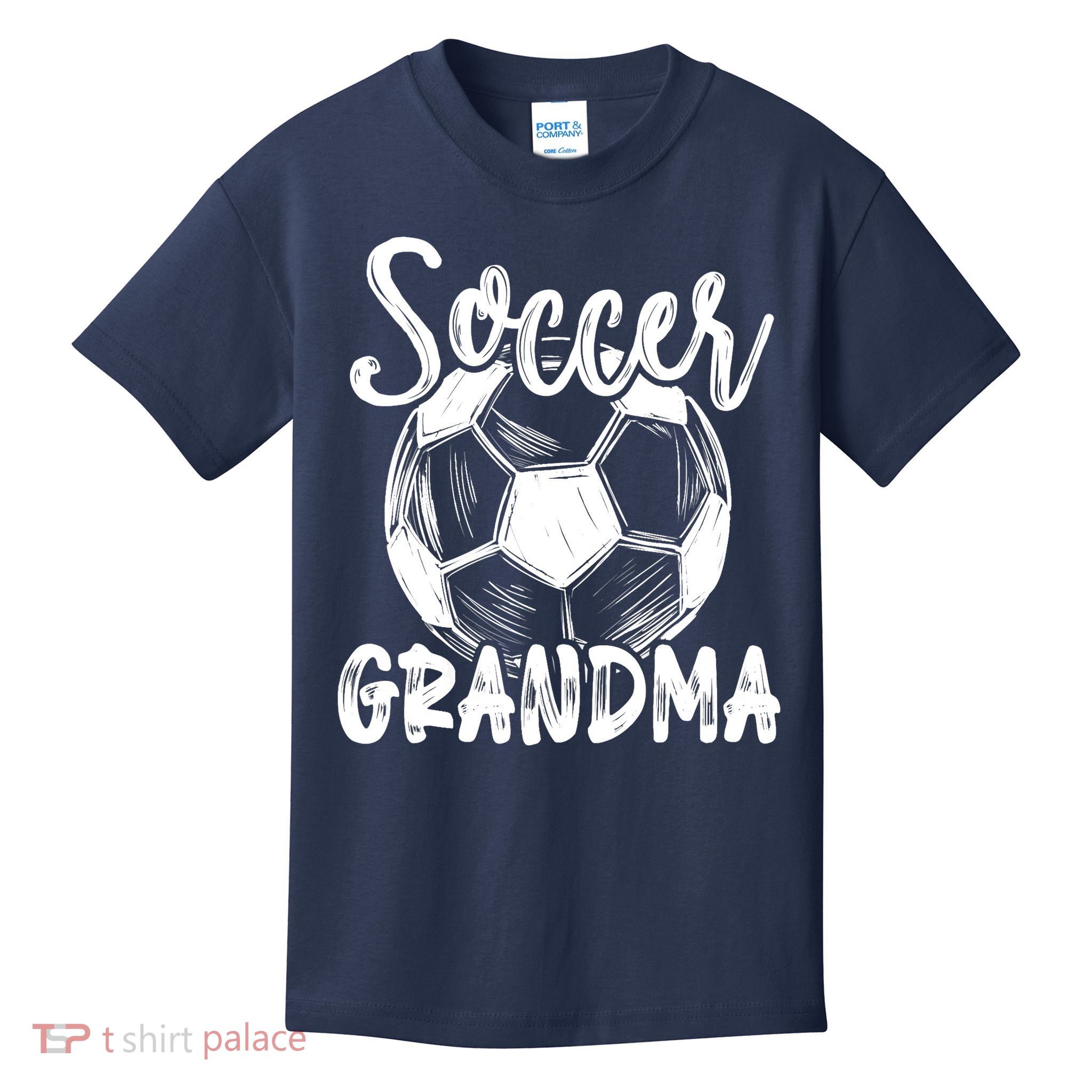 Soccer Grandma Wo Family Matching Team Player Soccer Ball Kids T-Shirt