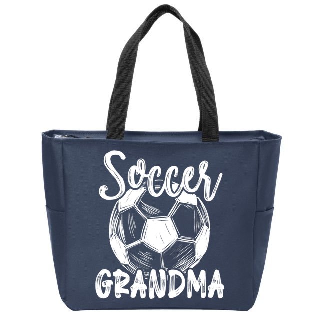 Soccer Grandma Wo Family Matching Team Player Soccer Ball Zip Tote Bag