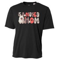 Samoyed Groovy WorldS Best Samoyed Mom Cooling Performance Crew T-Shirt