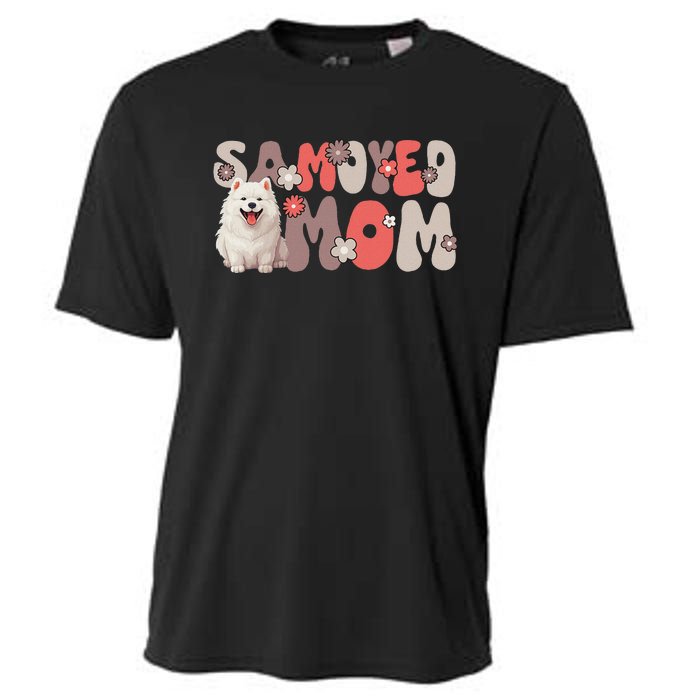 Samoyed Groovy WorldS Best Samoyed Mom Cooling Performance Crew T-Shirt