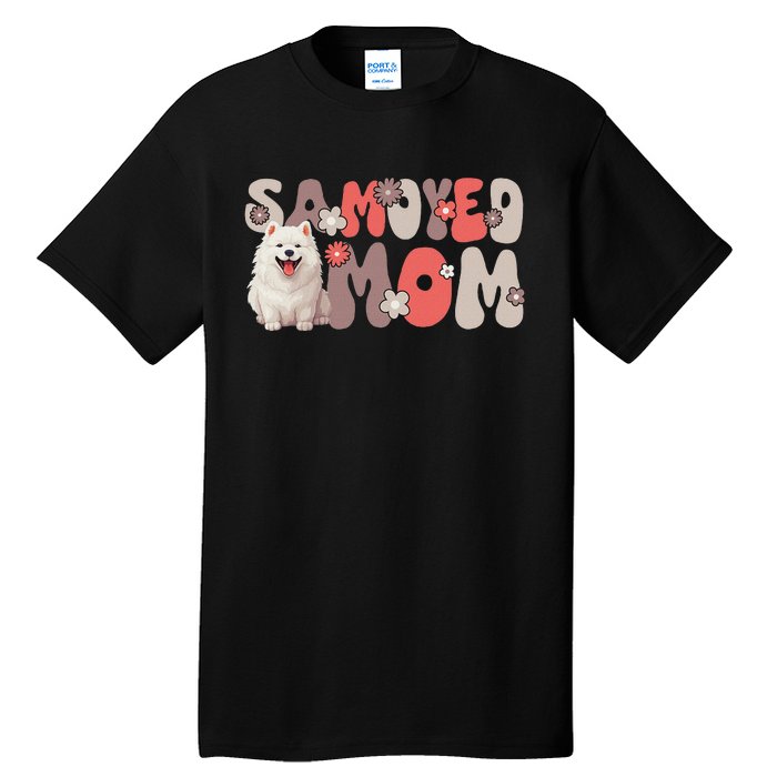 Samoyed Groovy WorldS Best Samoyed Mom Tall T-Shirt