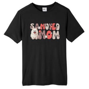 Samoyed Groovy WorldS Best Samoyed Mom Tall Fusion ChromaSoft Performance T-Shirt