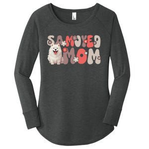 Samoyed Groovy WorldS Best Samoyed Mom Women's Perfect Tri Tunic Long Sleeve Shirt