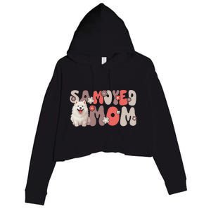 Samoyed Groovy WorldS Best Samoyed Mom Crop Fleece Hoodie