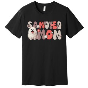 Samoyed Groovy WorldS Best Samoyed Mom Premium T-Shirt