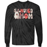 Samoyed Groovy WorldS Best Samoyed Mom Tie-Dye Long Sleeve Shirt