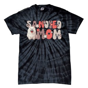 Samoyed Groovy WorldS Best Samoyed Mom Tie-Dye T-Shirt