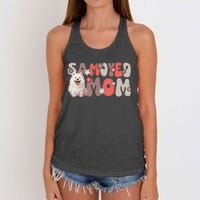 Samoyed Groovy WorldS Best Samoyed Mom Women's Knotted Racerback Tank