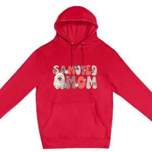 Samoyed Groovy WorldS Best Samoyed Mom Premium Pullover Hoodie