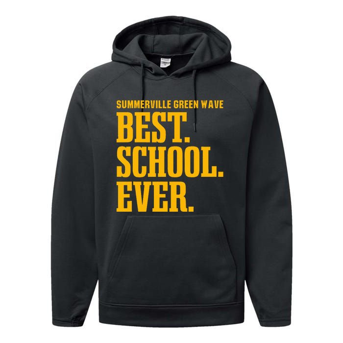 Summerville Green Wave Best Ever Hs Performance Fleece Hoodie