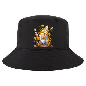 Sunflower Gnome With Bee Hippie Flower mom Cool Comfort Performance Bucket Hat