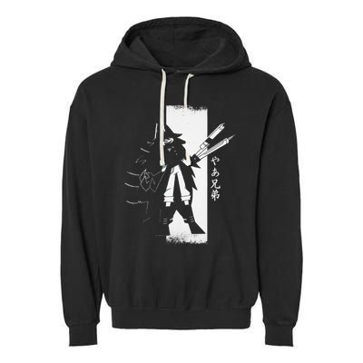 Samurai Girl Warrior Ukiyo Fpe Fundamental Paper Education Garment-Dyed Fleece Hoodie