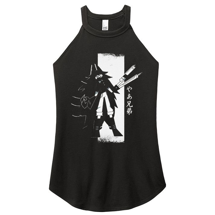 Samurai Girl Warrior Ukiyo Fpe Fundamental Paper Education Women's Perfect Tri Rocker Tank