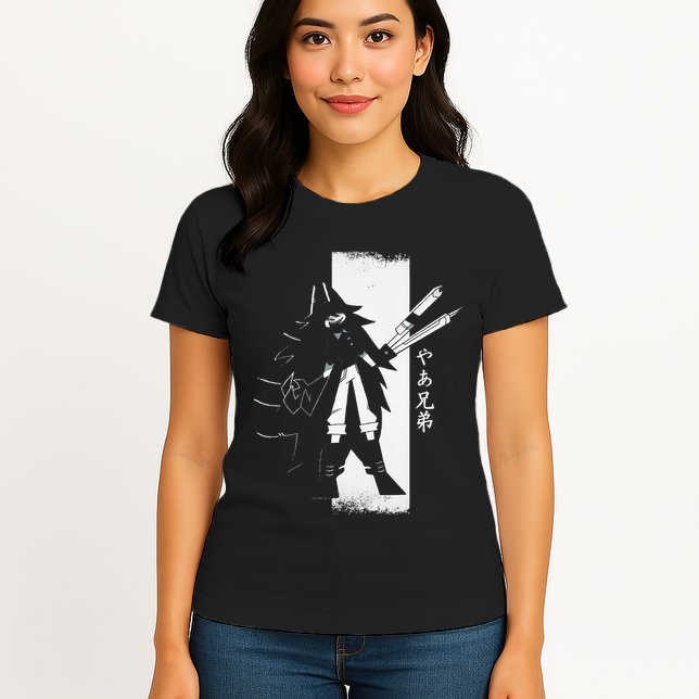 Samurai Girl Warrior Ukiyo Fpe Fundamental Paper Education Womens T-Shirt