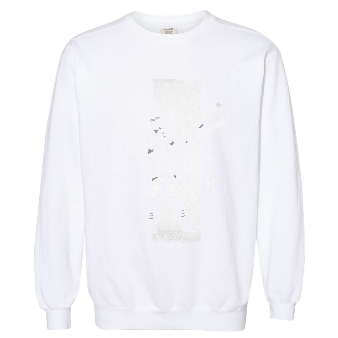 Samurai Girl Warrior Ukiyo Fpe Fundamental Paper Education Garment-Dyed Sweatshirt