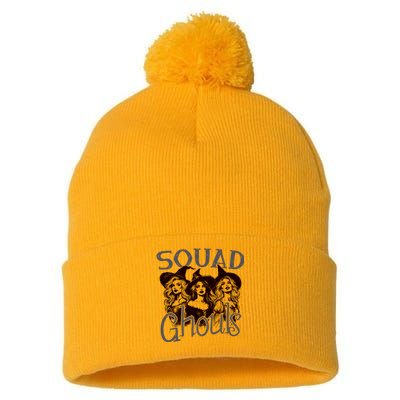 Squad Ghouls Witches Halloween Festive Pom Pom 12in Knit Beanie