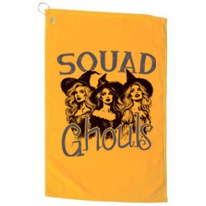 Squad Ghouls Witches Halloween Festive Platinum Collection Golf Towel