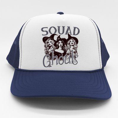 Squad Ghouls Witches Halloween Festive Trucker Hat