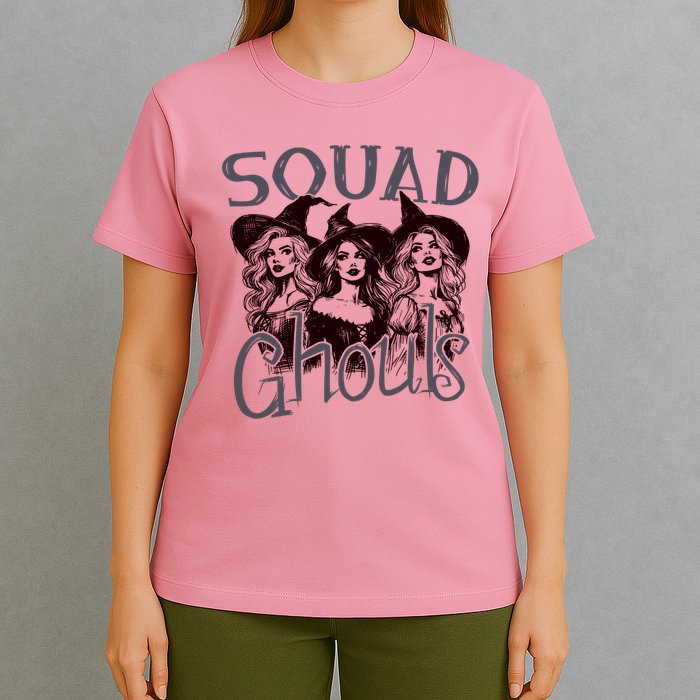Squad Ghouls Witches Halloween Festive T-Shirt
