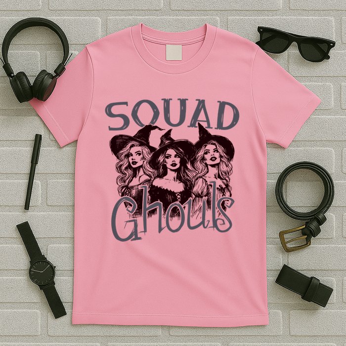 Squad Ghouls Witches Halloween Festive T-Shirt