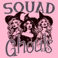 Squad Ghouls Witches Halloween Festive T-Shirt