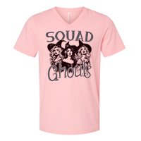 Squad Ghouls Witches Halloween Festive V-Neck T-Shirt