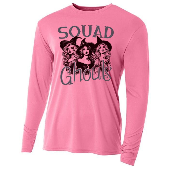 Squad Ghouls Witches Halloween Festive Cooling Performance Long Sleeve Crew