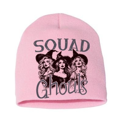 Squad Ghouls Witches Halloween Festive Short Acrylic Beanie