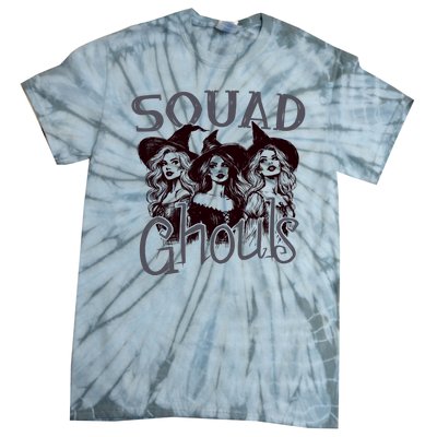 Squad Ghouls Witches Halloween Festive Tie-Dye T-Shirt