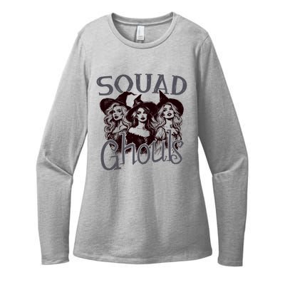 Squad Ghouls Witches Halloween Festive Womens CVC Long Sleeve Shirt