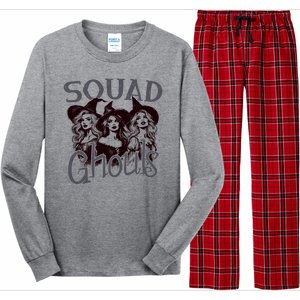 Squad Ghouls Witches Halloween Festive Long Sleeve Pajama Set