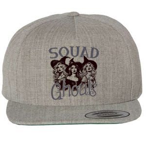 Squad Ghouls Witches Halloween Festive Wool Snapback Cap