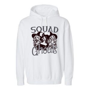 Squad Ghouls Witches Halloween Festive Garment-Dyed Fleece Hoodie