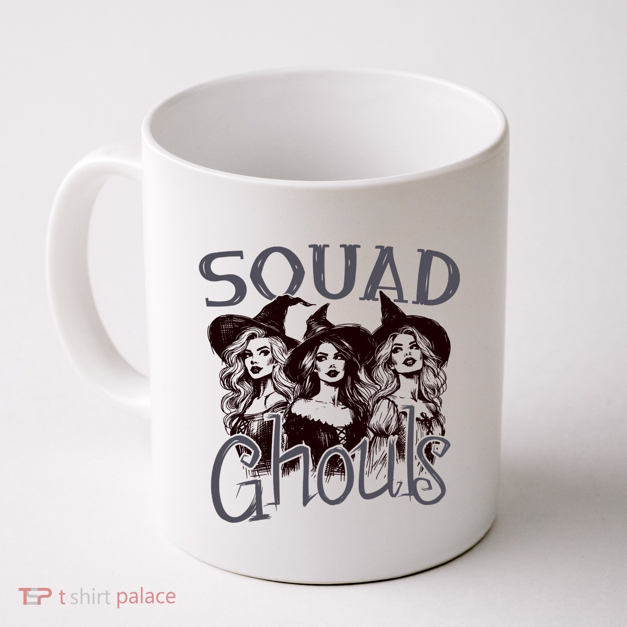 Squad Ghouls Witches Halloween Festive Mug