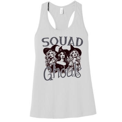 Squad Ghouls Witches Halloween Festive Women's Racerback Tank