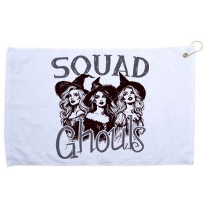 Squad Ghouls Witches Halloween Festive Grommeted Golf Towel