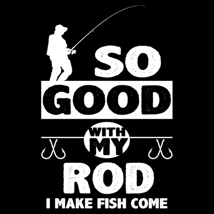 So Good With My Rod Funny FIshing Cooling Performance Crew T-Shirt