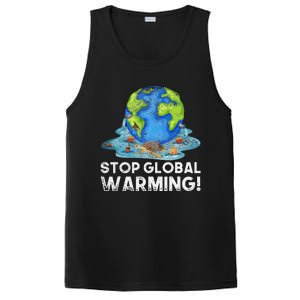 Stop Global Warming Climate Change Awareness Earth Day PosiCharge Competitor Tank