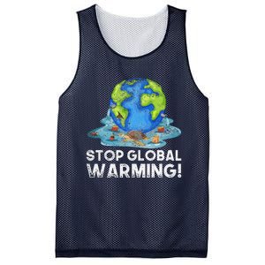 Stop Global Warming Climate Change Awareness Earth Day Mesh Reversible Basketball Jersey Tank