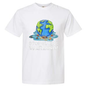 Stop Global Warming Climate Change Awareness Earth Day Garment-Dyed Heavyweight T-Shirt