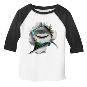 Shark Great White Shark Deep Sea Fishing Funny Shark Toddler Fine Jersey T-Shirt