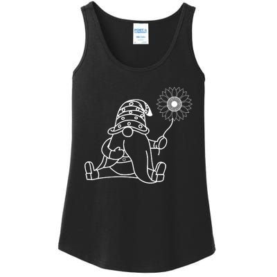 Summer Gnomes With Sunflower Ladies Essential Tank