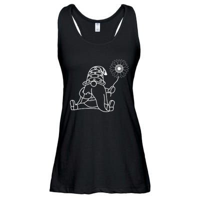 Summer Gnomes With Sunflower Ladies Essential Flowy Tank