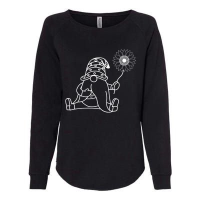 Summer Gnomes With Sunflower Womens California Wash Sweatshirt