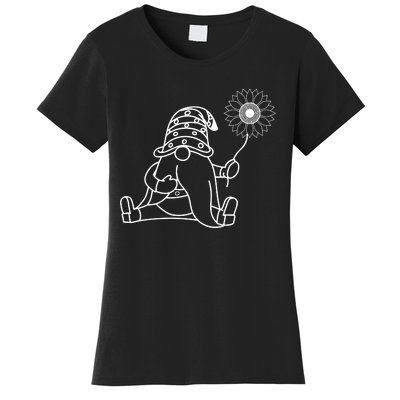 Summer Gnomes With Sunflower Women's T-Shirt