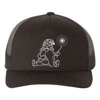 Summer Gnome With Sunflower Yupoong Adult 5-Panel Trucker Hat