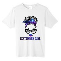 september galaxy wink eye woman face wink eyes lady Tall Fusion ChromaSoft Performance T-Shirt