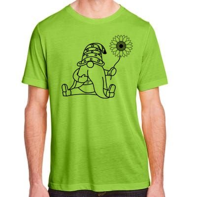 Summer Gnome With Sunflower Adult ChromaSoft Performance T-Shirt