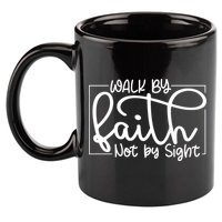 Shine Green Walk By Faith 11oz C Handle Ceramic Mug